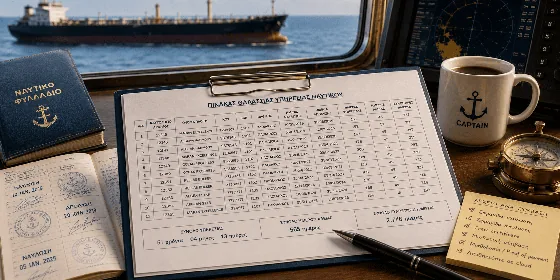 Πίνακας Θαλάσσιας Υπηρεσίας ναυτικού